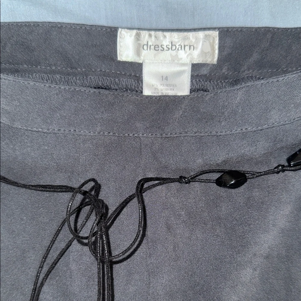Dressbarn Gray A-Line Skirt - Picture 2 of 8
